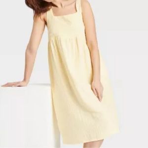 Stars Above Yellow Midi Dress